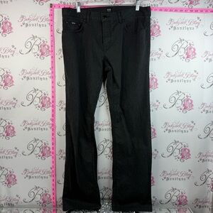 Hugo Boss pants, finest cotton flannel plaid Black Men's Straight-Leg Pants